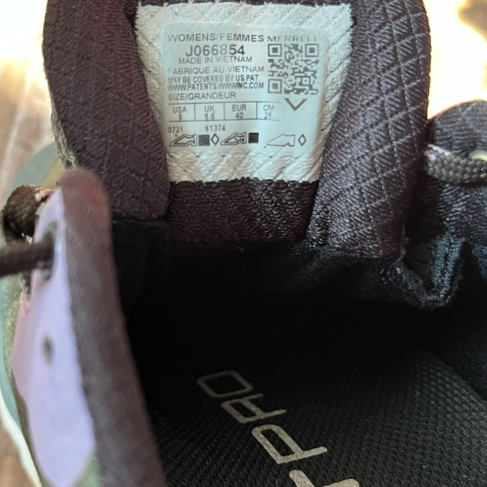 Merrell Women's 9 Moab Speed Waterproof Low Hiking Boots Lichen Purple Lace Up - Picture 11 of 11